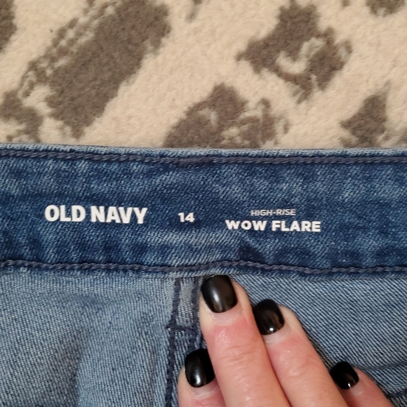 OLD NAVY HIGH RISE WOW FLARE. SZ 14. - Picture 3 of 6